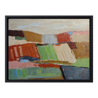 l'Intervalle Des Champs, Abstract Landscape, Contemporary, French, Framed by Sophie Dumont For Sale