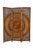 Mid-Century Modern Vintage Dark Rattan 3-Panel Folding Screen Room Divider For Sale - Image 3 of 5