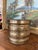 Farmhouse Possibly Antique Brass Toned Decorative Bucket With Side Handles - Vintage Container Possibly Planter For Sale - Image 3 of 10