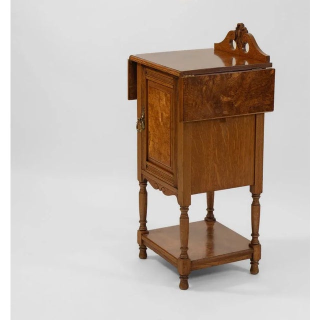 Edwardian Golden Burr Oak Cabinet, 1890s For Sale - Image 11 of 13