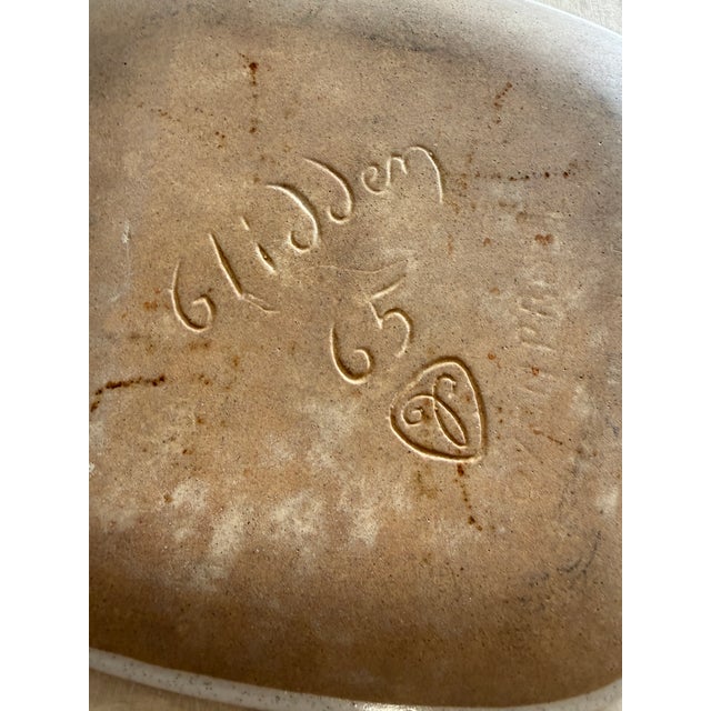 1960s Vintage Glidden Pottery Speckled Square Plates – Mid-Century California Stoneware, Set of 2 For Sale - Image 5 of 9