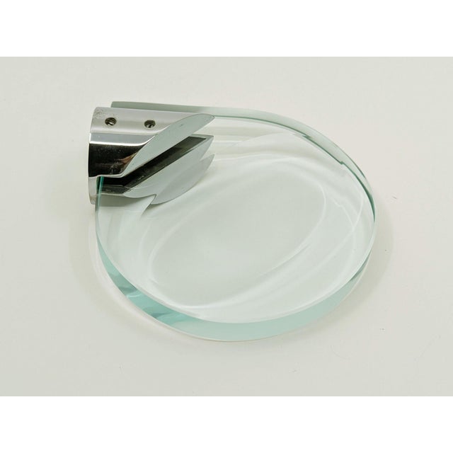 Celada Serie Bathroom Set in Chrome-Plated Brass and Cut Glass by Gianni Celada for Fontana Arte, 1967, Set of 7 For Sale - Image 13 of 18