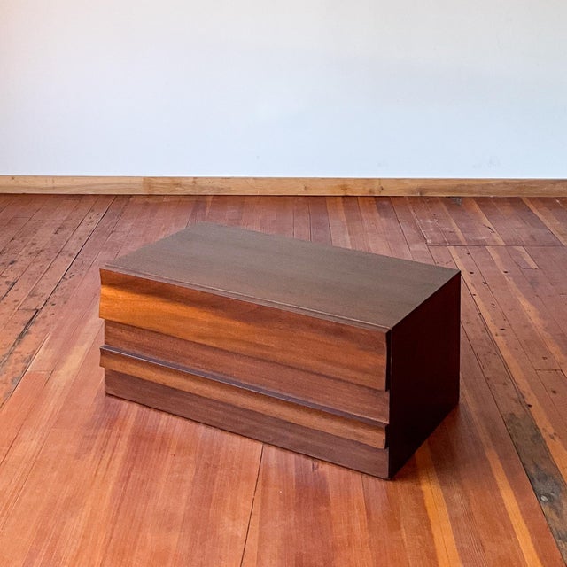 Wood Mid Century Two Piece Stacking Dresser For Sale - Image 7 of 18