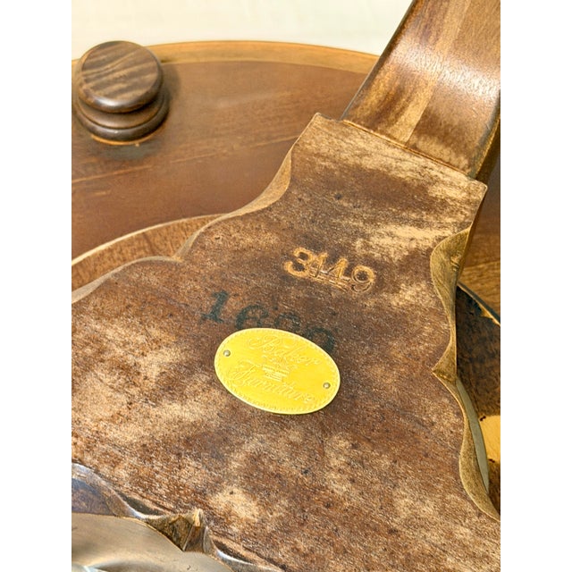 Late 20th Century Late 20th Century Baker Furniture English Style Walnut Three-Tier Round Side Table For Sale - Image 5 of 7