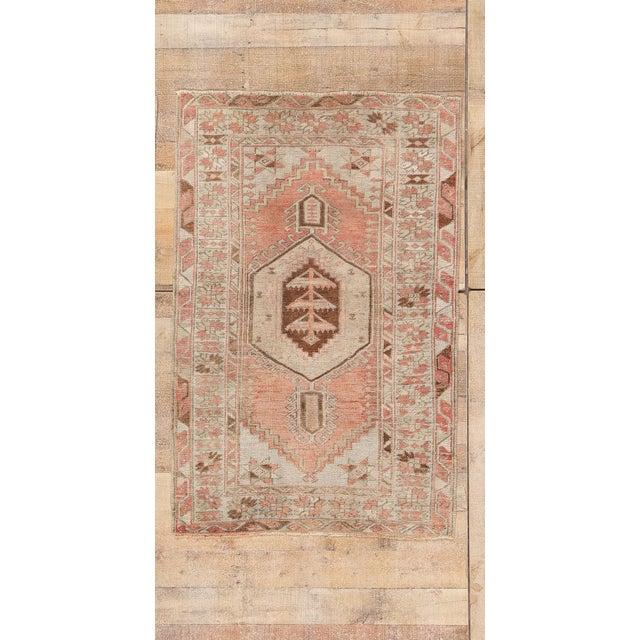 Vintage Turkish Oushak Rug, 03'03 X 05'00 For Sale - Image 9 of 11