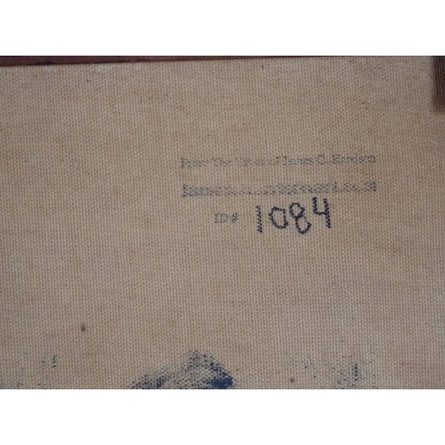 Modern James C. Harrison Modernist Oil on Canvas For Sale - Image 3 of 4