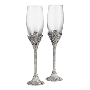 Olivia Riegel Windsor Swarovski Crystals Flute, Set of 2