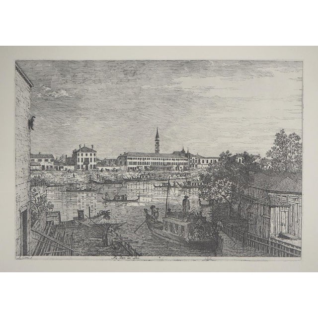 After Giovanni Antonio, Canal, View of the Grand Canal in Venice, 1975, Photogravure For Sale - Image 6 of 6