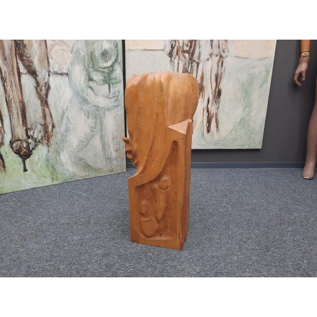 Anthroposophical Basswood Sculpture in the Dornach Style, 1940s For Sale - Image 4 of 12