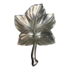 Vintage Cast Aluminum Leaf Bowl, Attributed to Bruce Fox