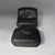 Set of Space Age French Black Leather Armchair Ottoman from Airborne, 1970s For Sale - Image 3 of 18