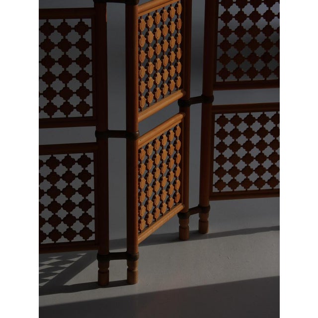 Scandinavian Modern Screens or Room Dividers in Stained Beechwood by Hans J. Wegner, 1940s, Set of 2 For Sale - Image 16 of 18