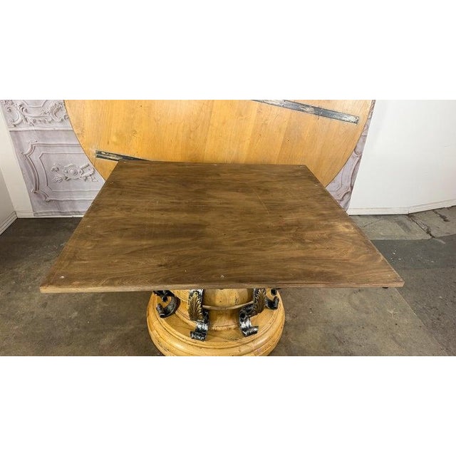 Wood French Neoclassical Dining Table- Acanthus Pedestal For Sale - Image 7 of 18