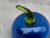 Vintage Blue Glass Tomato Paper Weight For Sale - Image 4 of 11