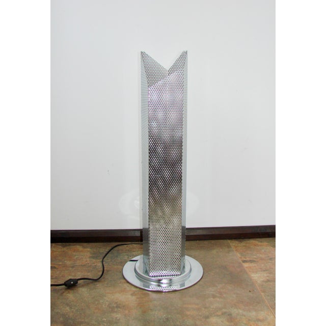 Modern Chrome Floor Lamp, 1980s For Sale - Image 4 of 9