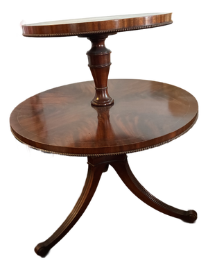 Vintage Solid Wood Two Tiered End Table