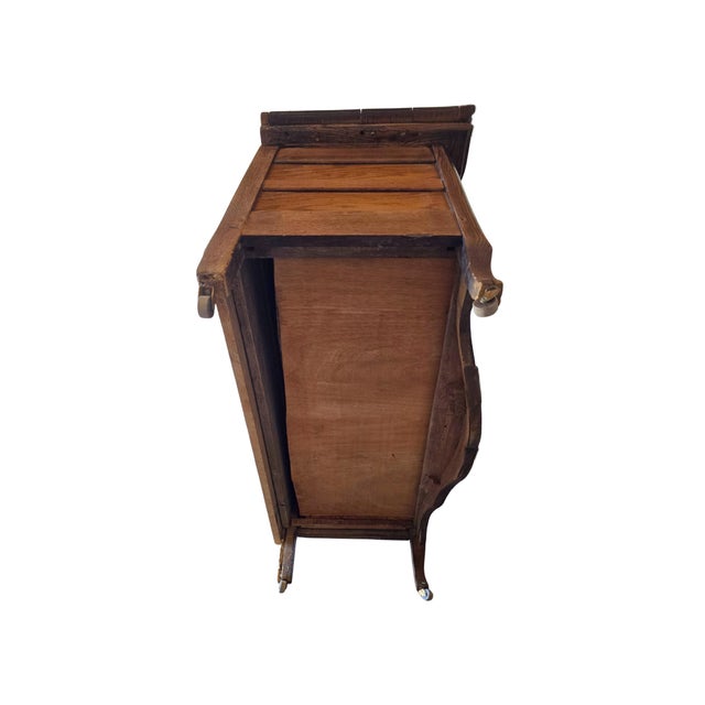 Antique Set Mirror and Two Drawer Dresser 18th Century For Sale - Image 10 of 11