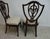 1980s Pair Drexel Mahogany Chippendale Shield Back Dining Side Chairs C For Sale - Image 12 of 14