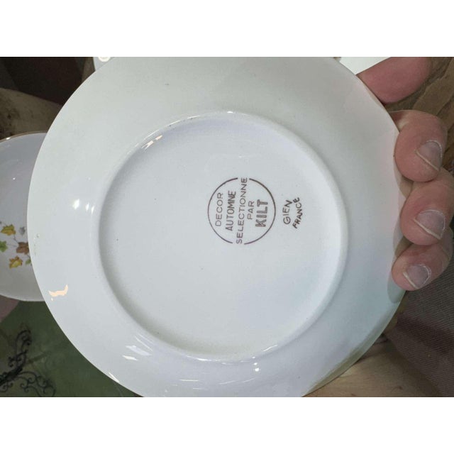Earthenware Automne Dinner Service from Gien, 1970s, Set of 27 For Sale - Image 14 of 17