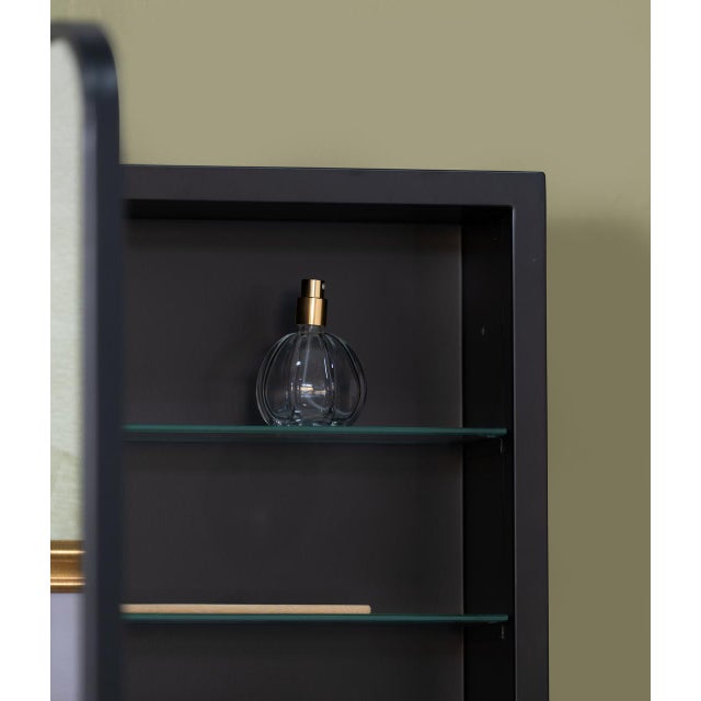 Black Jefain Black Medicine Cabinet For Sale - Image 8 of 10