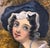 Antique Miniature Portrait Painting of Young Lady in Gilded Ribbon Crest Bow Frame For Sale - Image 13 of 18