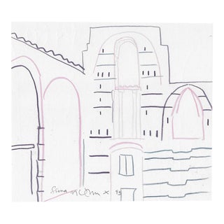 1993 Norbert Voelkel Siena Italy Drawing For Sale