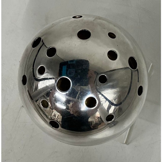 1950s Vintage Silver Plate “Mars” Flower Vase by Gil Ponti for Cristofle Gallia For Sale - Image 9 of 12