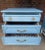 Ficks Reed Vintage Palm Beach Regency Ficks Reed Attributed Faux Bamboo Rattan Nightstands - Newly Painted - A Pair For Sale - Image 4 of 11