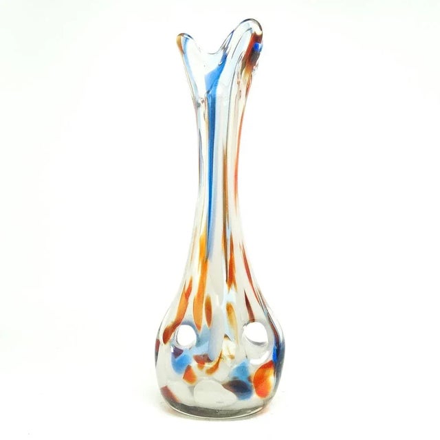 Vase from Hortensja Glassworks, Poland, 1970s For Sale - Image 9 of 9