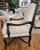 Transitional Black & Ivory Bergere Lounge Chair For Sale - Image 3 of 8