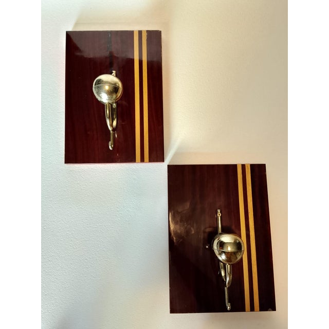 Mid-Century Modern Italian Coat Hangers, 1970s, Set of 2 For Sale - Image 13 of 16