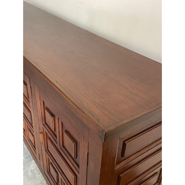 Vintage French Brutalist Sideboard, 1970s For Sale - Image 10 of 12