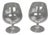 Crystal Cognac Glasses, Set of 2 For Sale