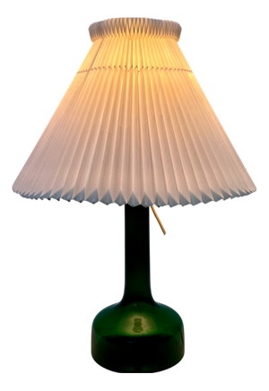 Early Edition of Model 302 Table Lamp in Glass by Gunnar Biilmann-Petersen for Le Klint & Holmegaard, Denmark, 1962