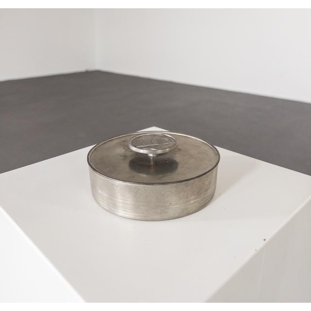 1930s Lidded Box by Carl-Einar Borgström for Ystad-Metall, 1938 For Sale - Image 5 of 6
