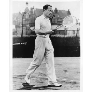 1938 Vintage Count Haugwitz-Reventlow Tennis Photo For Sale