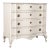Late 18th Century White Painted Large Rococo Chest of Four Drawers, Denmark For Sale