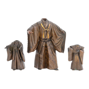 Japanese Bronze Noh Figures, 3