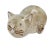 Rustic Art Pottery Fat Cat Stoneware Figurine For Sale - Image 3 of 9