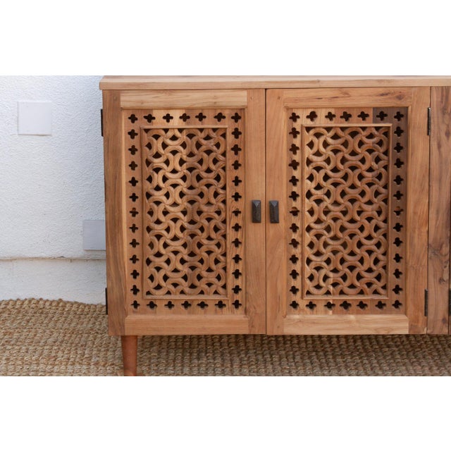 72" Long Haveli Jali Sideboard For Sale - Image 4 of 10