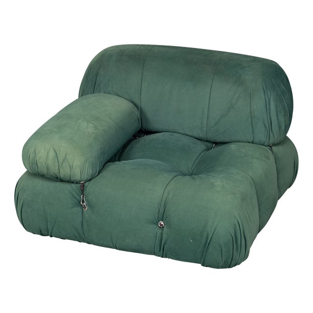 Vintage 20th Century Green Fabric Camaleonda Armchair by Mario Bellini for C&B Italia For Sale