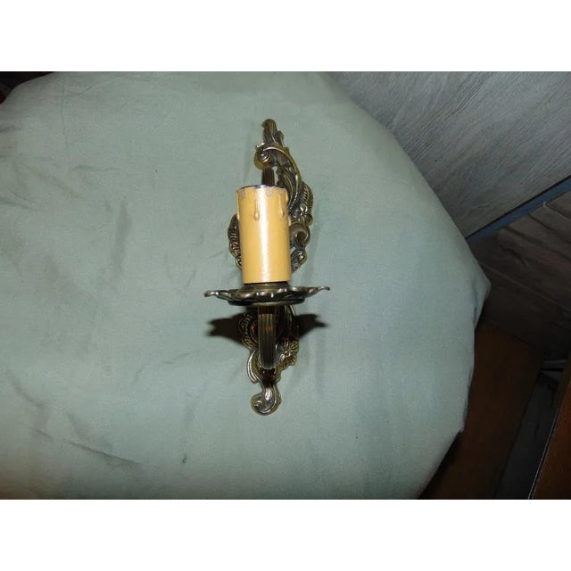Vintage Brass Wall Lamp, 1970s For Sale - Image 4 of 7