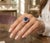 2020s Natural Blue Topaz, Diamond, & Pink Sapphire Ring in 14k Gold For Sale - Image 5 of 8