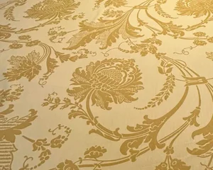 Over 40 Yards of Brunschwig & Fils Gold Fabric, 1990s