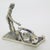 Silver Vintage Italian Penalty Kick Soccer Scene Figurine in Sterling Silver 925, Arezzo, 1980s For Sale - Image 8 of 13