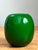 Vintage Signed Emerald Green Glass Vase For Sale - Image 9 of 15