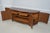 French Maison Gouffe Vintage French Oak 4 Door Marble Top Console For Sale - Image 3 of 18