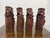 Design Plus Gallery presents a Set of Four Antique Bamboo Hand Carved Basket Crab Decorative Brush Pots from China. These...