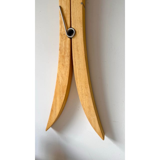 1990s Postmodern Oversize Clothespin Hanging Sculpture For Sale - Image 5 of 7
