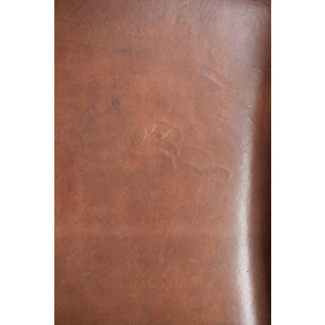 Large Wing Chair in Sheepskin Leather For Sale - Image 12 of 15